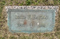 Charlotte “Lottie” <I>Hunter</I> Hatfield 