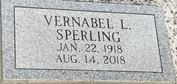 Vernabell Louise <I>Blessing</I> Sperling 