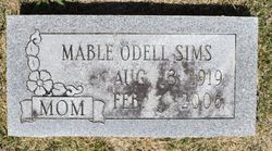 Mabel Odell <I>Thrailkill</I> Sims 