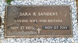 Sara Rebecca <I>Davis</I> Sanders 