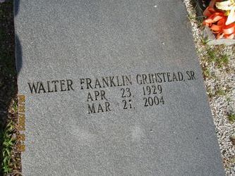 Walter Franklin “Frank” Grinstead 