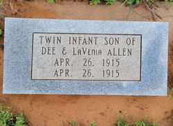 Twin Infant Son #2 Allen 