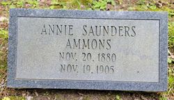 Annie <I>Saunders</I> Ammons 