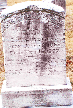 Clara M Anderson 