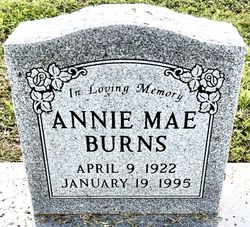 Annie Mae <I>Wright</I> Burns 