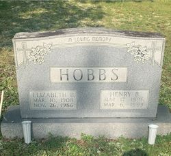 Elizabeth <I>Barker</I> Hobbs 