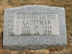 Marjorie Audrey <I>LaCosse</I> Kauffman 