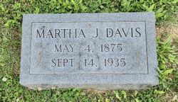 Martha Jane <I>Dawson</I> Davis 