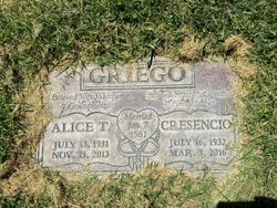Alice T <I>Trujillo</I> Griego 