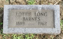 Loretta Katherine “Lottie” <I>Marshall</I> Barnes 