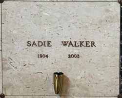 Sadie Emily <I>Shrader</I> Walker 