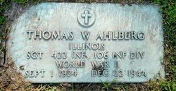 Sgt Thomas W Ahlberg 