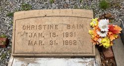 Christine Virginia Bain 