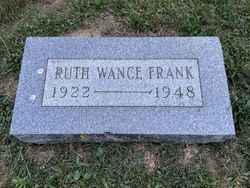 Ruth Edith <I>Wance</I> Frank 