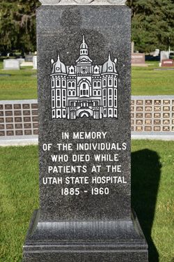 Utah State Hospital Patients Monument 
