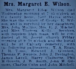 Margaret Ellen <I>Fitzgibbon</I> Wilson 