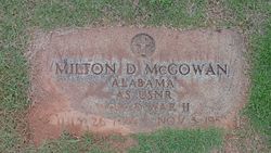 Milton D McGowan 