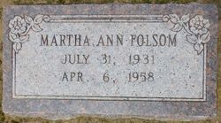 Martha Ann Folsom 