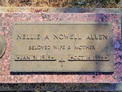 Nellie Allene <I>Nowell</I> Allen 