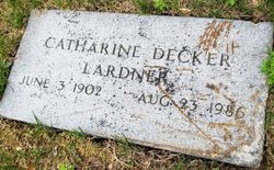 Catharine Mary <I>Decker</I> Lardner 