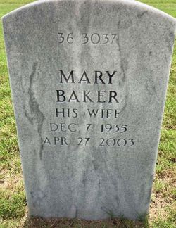 Mary <I>Baker</I> Morris 