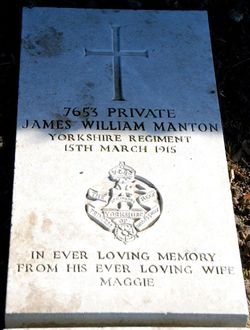 Private James William Manton 