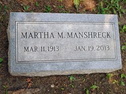 Martha <I>MacAuley</I> Manshreck 