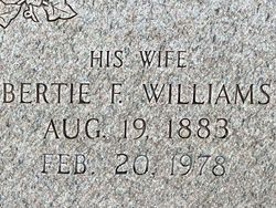 Bertie Florence <I>Williams</I> Brown 
