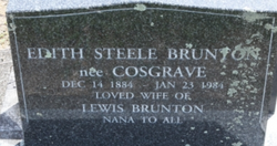 Edith Steele <I>Cosgrave</I> Brunton 