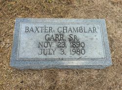 Baxter C Carr Sr.