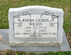 Rheba LaJuan <I>Gildon</I> Wilson 