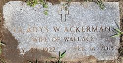 Gladys <I>Wilson</I> Ackerman 