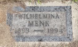Wilhelmina Ida Maria “Minnie” <I>Voeltz</I> Menk 