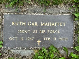 SMSGT Ruth Gail <I>Smith</I> Mahaffey 