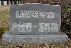 Dorothy Arlene <I>Dowell</I> Blackerby 