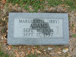 Marguerite “Irby” Adams 