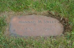 Hannah Maria Conger <I>Mooney</I> Sweet 