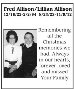 Fred Anson “Freddy” Allison Sr.