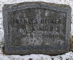 Frances Decker Alexander 