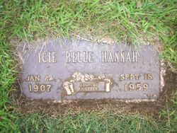 Icie Belle <I>Anderson</I> Hannah 