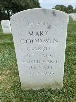 Mary Goodwin <I>Ullrich</I> Carroll 