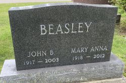 Mary Anna <I>Butz</I> Beasley 