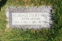 Florence Lucille <I>Nash</I> Rynearson 