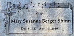 Mary Susanna “Sue” <I>Berger</I> Shinn 
