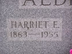 Harriet E. <I>Hanes</I> Aldrich 