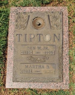 Martha Josephine <I>Burch</I> Tipton 