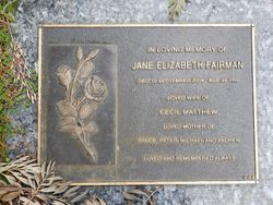 Jane Elizabeth <I>Somerville</I> Fairman Finlayson 