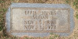 Effie E <I>Jones</I> Sloan 