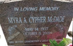Myra Adele <I>Cypher</I> McDade 
