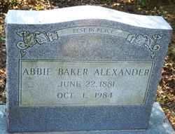 Abbie <I>Baker</I> Alexander 
